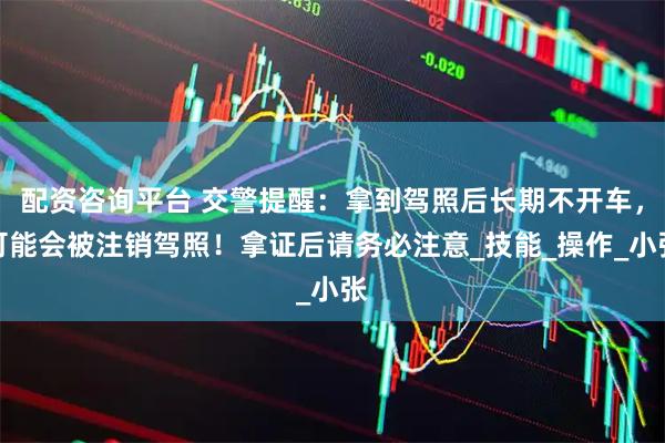 配资咨询平台 交警提醒：拿到驾照后长期不开车，可能会被注销驾照！拿证后请务必注意_技能_操作_小张